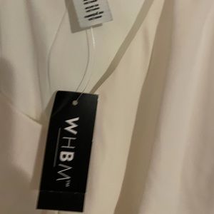 WHBM white ruffle cami